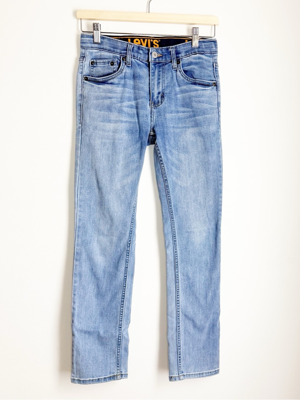 Levi's Women's 510 Red Tab Light Wash Slim Straight Jeans